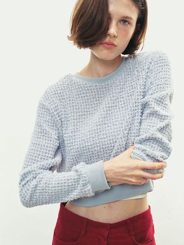 SOFT BOUCLE SWEATSHIRT - SKY BLUE - SO IR - Modalova