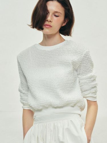 SOFT BOUCLE SWEATSHIRT - WHITE - SO IR - Modalova