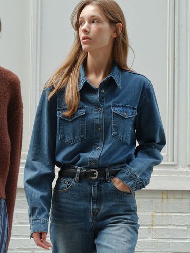 STANDARD FIT DENIM SHIRT - SO IR - Modalova