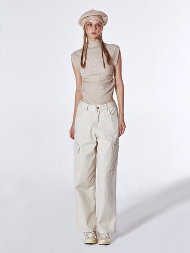 Tapered Cargo Pants (LIGHT BEIGE) - koolkitten - Modalova