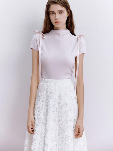 Fleur Ribbon Jersey Blouse (3 Colors) - IvanaHelsinki - Modalova