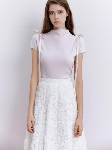 Fleur Ribbon Jersey Blouse - IvanaHelsinki - Modalova