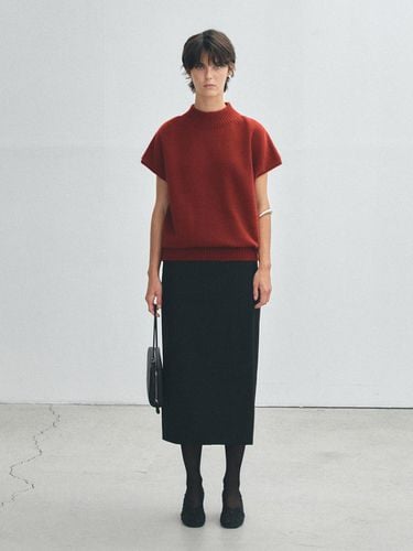 Wool Wrap Skirt - Black - HESS - Modalova