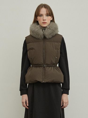 Fur Collar Down Vest A244PWD902 - NICE CLAUP - Modalova