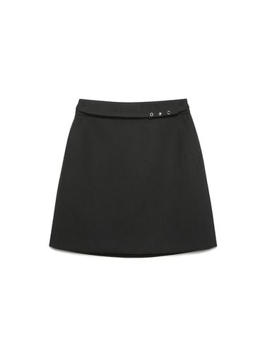 Eyelet Belted Mini Skirt N244MWS917 - NICE CLAUP - Modalova