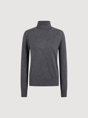 Turtleneck Cashmere Knit Pullover_LFWAW24330GYM - LUCKY CHOUETTE - Modalova