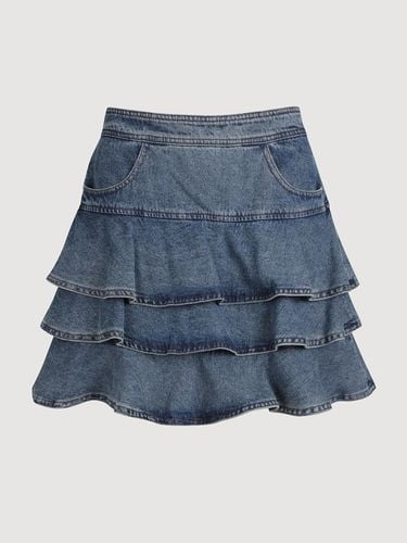 Atelier] Denim Tiered Mini Skirt LFPDW24835BUX - LUCKY CHOUETTE - Modalova