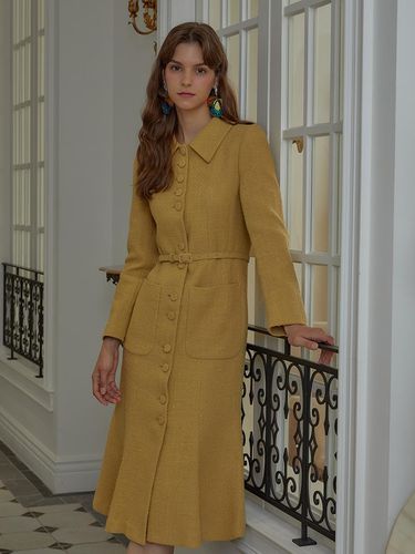 Calla56 EDO Victoria Dress Yellow - JULIY&CALLA - Modalova