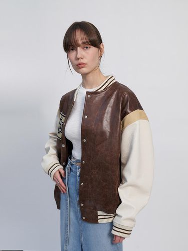 Varsity Crack Jumper_Brown - ellonarc - Modalova