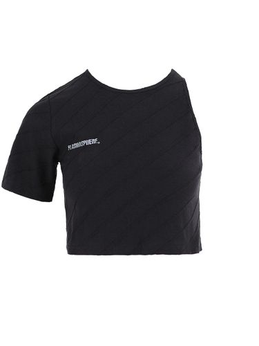 ASYMMETRICAL T - SHIRT IN BLACK - PLASMA SPHERE - Modalova