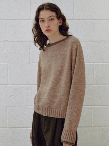 Baby Alpaca Boat Neck Sweater () - KNITLY - Modalova