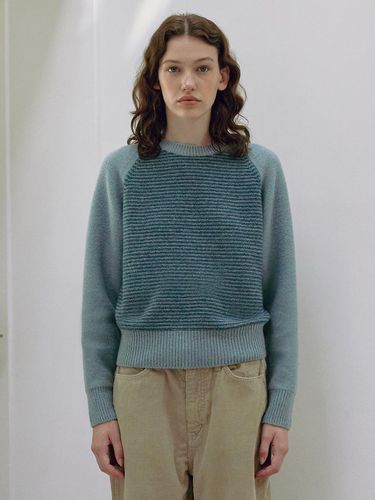 Women] Wool Cotton Stripe Sweater () - KNITLY - Modalova