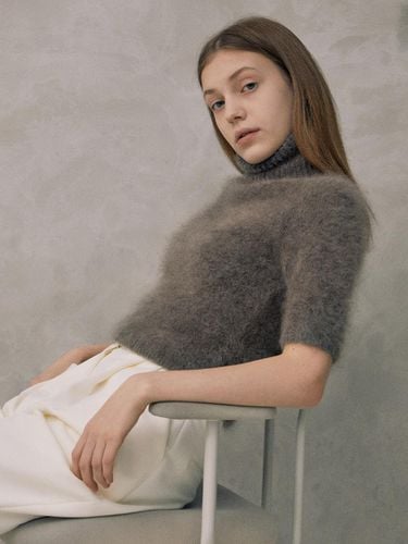 Lini] Mohair Turtleneck Knit - LANG5 - Modalova