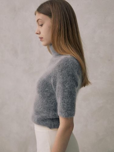 Lini] Mohair Turtleneck Knit - LANG5 - Modalova