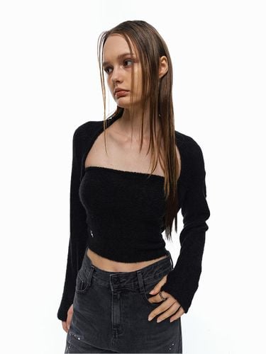 Two-Way Cropped High-Neck Top_Black - ellonarc - Modalova