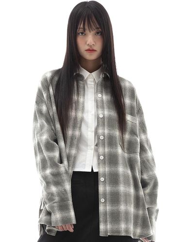 INK SHIRT IN (Oversized-fit Checkered Shirt) - PLASMA SPHERE - Modalova