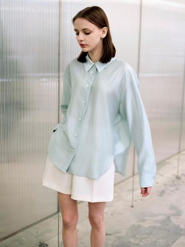 Ever] Satin Oversized Shirt - LANG5 - Modalova