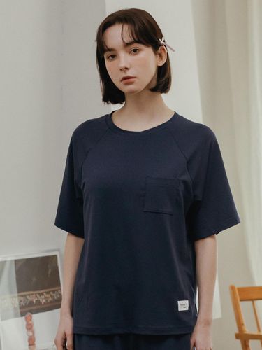 Cozy Modal Braffrey T-shirt - Midnight Blue - Frenchie L - Modalova