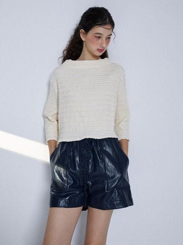 Vegan Leather Shorts_LWPTW324001 - Lapli - Modalova