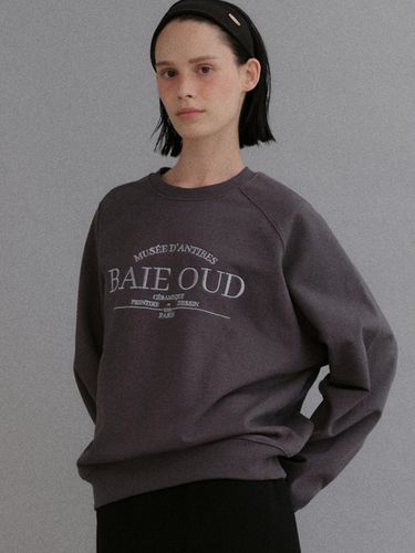 Embroidery sweatshirt_charcoal - BAIE OUD - Modalova