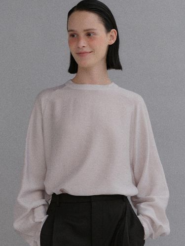 Tencel round neck blouse_gray - BAIE OUD - Modalova