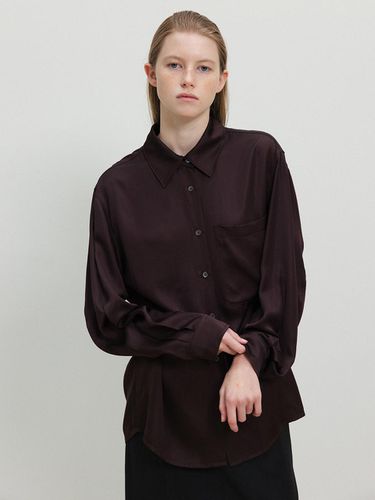 Satin Blouse [Brown] - RRACE - Modalova