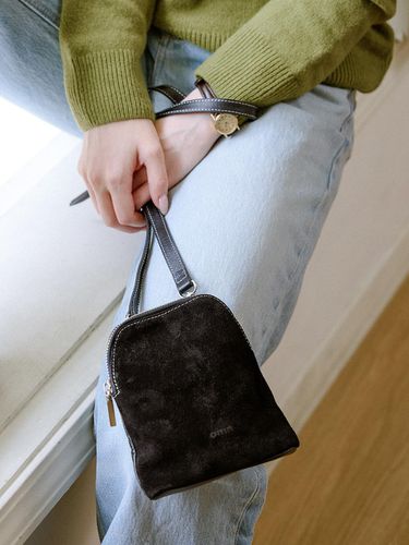 Little pudding bag [suede black] - omnipotent - Modalova