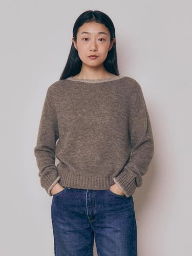 Baby Alpaca Boat Neck Sweater () - KNITLY - Modalova