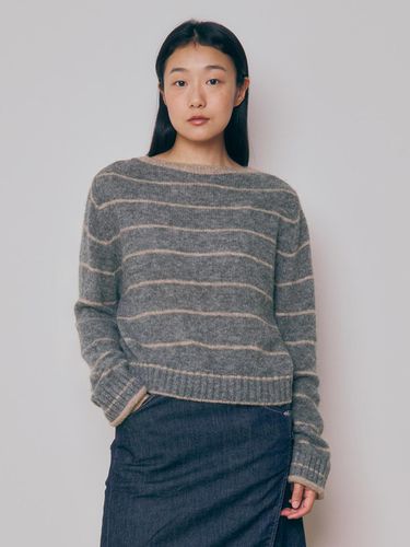 Baby Alpaca Boat Neck Sweater () - KNITLY - Modalova