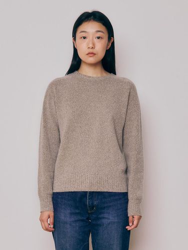 Women] Super Fine Wool Melange Wholegarment Knit - KNITLY - Modalova