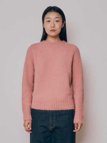 Women] Whole Garment Wool Sweater (Pink) - KNITLY - Modalova