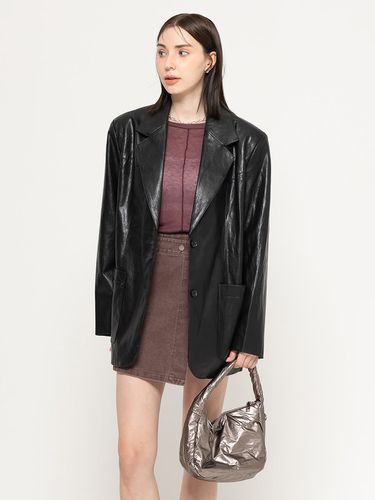 VEGAN LEATHER WESTERN MIDI JACKET - MORELIKEIT - Modalova