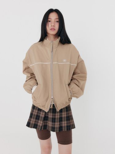 Piping Track Jacket _ Warm Beige - zeezeezee - Modalova