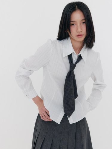 Classic Silver Stripe Shirt _ White - zeezeezee - Modalova