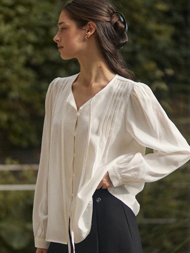 Thin ribbon puff blouse - ADAUL - Modalova