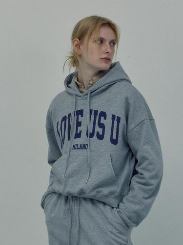 LOVE US U Milano Hoodie (gray) - LOVE US U - Modalova