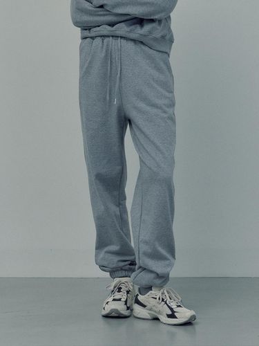 Banding String Sweat Pants (gray) - LOVE US U - Modalova