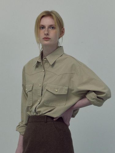 Refined Washing Cotton Shirt () - LOVE US U - Modalova