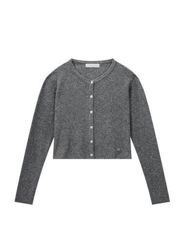 Cashmere ribbed cardigan_grey - Recur,ecur - Modalova