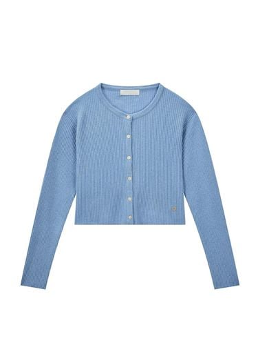 Cashmere ribbed cardigan_skyblue - Recur,ecur - Modalova