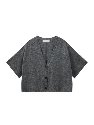 Merino half sleeve cardigan_grey - Recur,ecur - Modalova