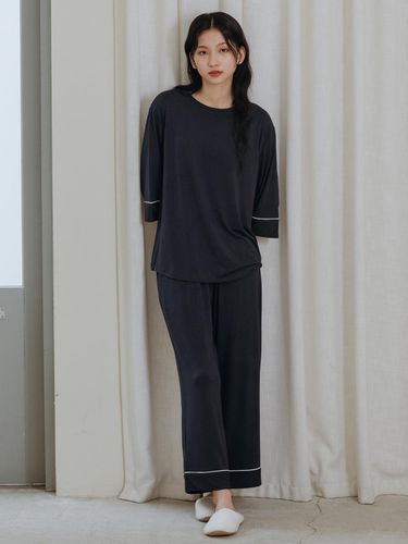 Micromodal Pullover Long Pants - Frenchie L - Modalova