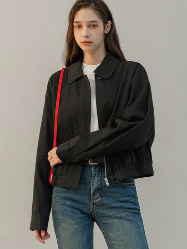 CLASSIC COTTON HARRINGTON JACKET (DARK NAVY) - NONANDNON - Modalova