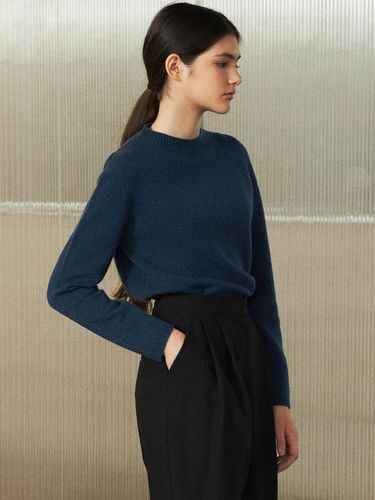 Mell] Wool Round Knit - LANG5 - Modalova