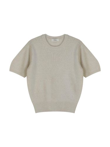 Wool 100% Round Half Knit (Salted_cream) - VLETI - Modalova