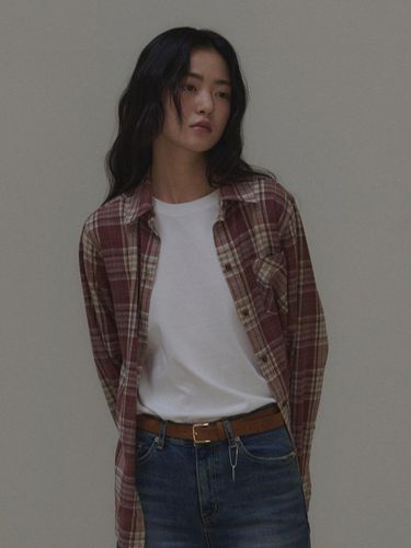 Washed Plaid Shirts Red - NDA - Modalova