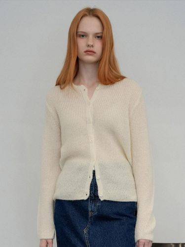 Mohair Round Knit Cardigan () - VLETI - Modalova