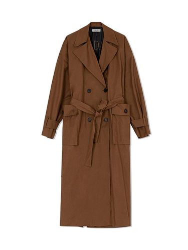 Peach Long Trench Coat Brown - NDA - Modalova