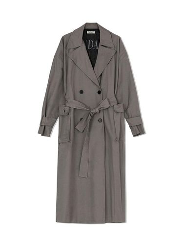 Peach Long Trench coat Gray - NDA - Modalova