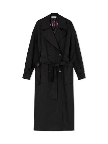 Peach Long Trench coat Black - NDA - Modalova